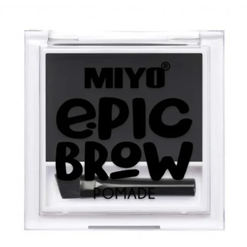foto epic brow pomade miyo 03 black to black