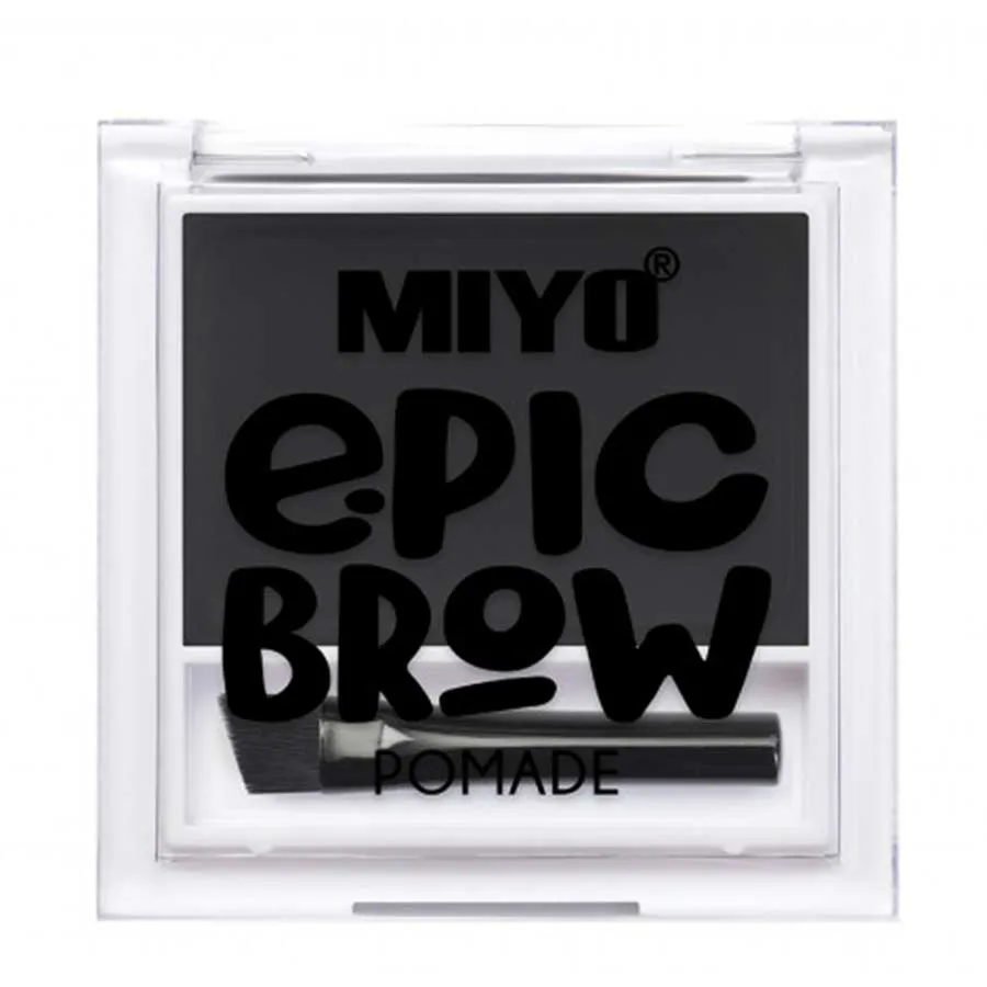 foto epic brow pomade miyo 03 black to black
