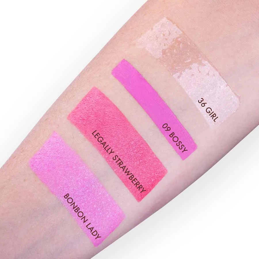 foto swatches lip combo girl boss