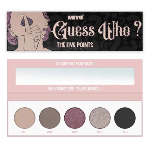 foto paleta de sombras five points miyo 21 guess who