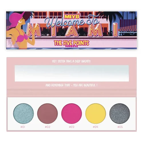 foto paleta de sombras five points miyo 17 welcome to miami
